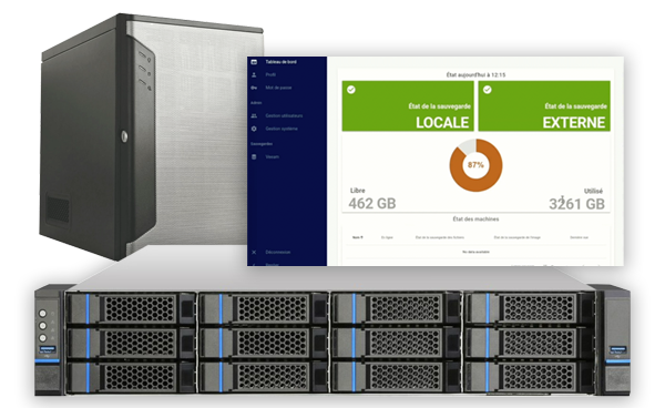 Appliances DATIS en format tour ou rack avec interface de supervision