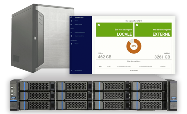 Appliances datis tour ou rack et interface graphique